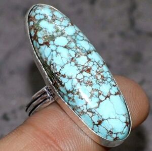 New Lander Turquoise Gemstone 925 Sterling Silver Handmade Ring